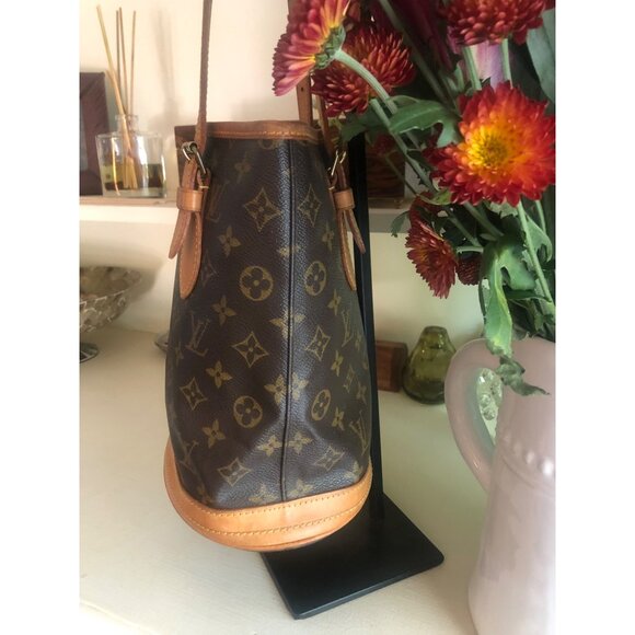Vintage LOUIS VUITTON LV Monogram Petit Bucket Bag - Picture 5 of 15